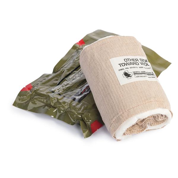 North America Rescue Dressing Emergency Trauma Cotton 6X12X12" Sterile Non-Adherent Absorbent Lf Each - 30-0012