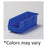 Health Care Logistics Bin Storage Super Tough 10-7/8X4-1/8X4" Specify Color Polymer W/ Label Holder Ea - 1401Y
