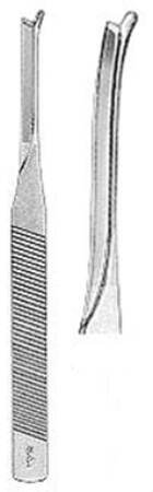 Miltex - Osteotome Silver Curved Right Blade with Guard OR Grade Stainless Steel NonSterile 7 Inch Length - 21-228