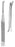 Miltex - Osteotome Silver Curved Right Blade with Guard OR Grade Stainless Steel NonSterile 7 Inch Length - 21-228
