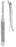 Miltex - Osteotome Silver Curved Left Blade with Guard OR Grade Stainless Steel NonSterile 7 Inch Length - 21-229