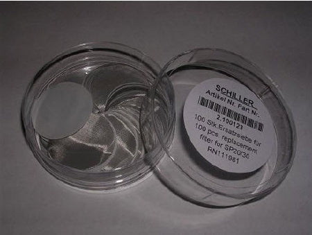 Schiller America Spirometer Filter 100 Disposable Filters For Model No SP-20 / Sp-30 Flow Sensor Spirometers - 2.100123