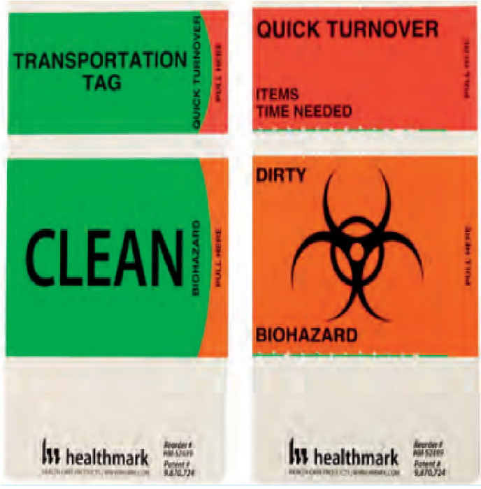 Healthmark Transportation & Quick Turnover Labels - 3.125" x 1.25" in