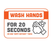 BeSafe Messaging Commercial Wall Decals - Orange & White, 6" x 9", Pack of 3