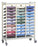 Omnimed Horizontal Open Style Chart Rack (Wired Dividers 1-4 Tier), Beige