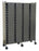 Omnimed Horizontal Privacy Style Chart Rack With Locking Panels (Wired Dividers 1-4 Tier), Beige