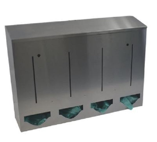 Omnimed Stainless Steel Bulk PPE Dispensers (Single, Double, Triple & Quad Options)