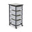 US Plastic Corp. Single Row Luxor Mobile Bin Storage Unit with Bins