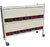 Omnimed Extra Wide Privacy Style Chart Rack (Wired Dividers & Lockable), Beige