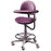 3300 Series - Operator Doctor Stool Contoured Backrest Pneumatic Height Adjustment 2 Casters Ash - 3335B-DUR002