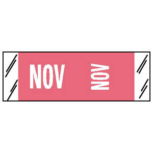 Tabbies Original COL'R'TAB® Month Label Packs, 1/2"H x 1-1/2"W, 100 Per Pack