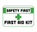 BeSafe Messaging Facilities Wall Decals - Green & Black, 6" x 9", Pack of 3