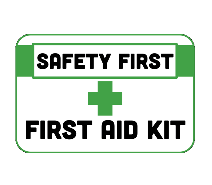 BeSafe Messaging Facilities Wall Decals - Green & Black, 6" x 9", Pack of 3