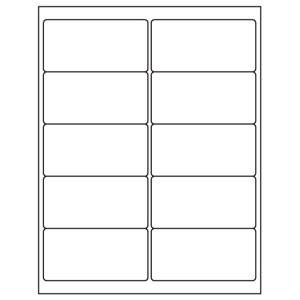 Tabbies Laser / Inkjet Label Sheets, - Use Template No. 5163 - 2" H x 4" W, - 1000 per Pack - 40158