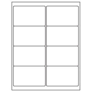 Tabbies Laser / Inkjet Label Sheets, - 2-1/2" H x 4" W, - 800 per Pack - 40159