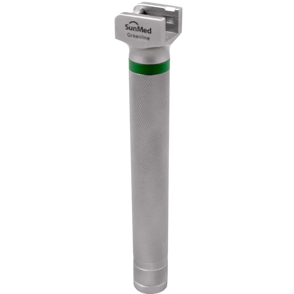 GreenLine - Laryngoscope Handle Greenline FiberOptic Micro Stainless Steel Handle - 5-0236-36