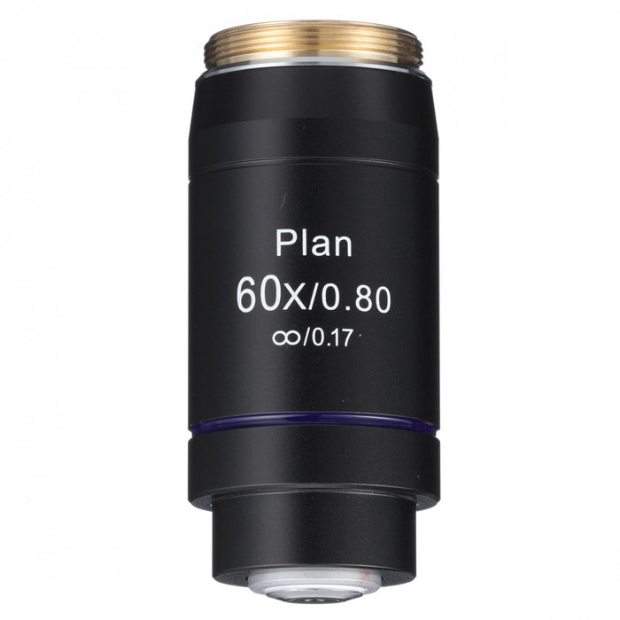 Accu-Scope Inc Objective 60XR NIS Plan, N.A. 0.80, W.D. 0.30mm For EXC-500 Microscope Series - 500-3178-PL