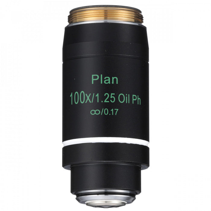 Accu-Scope Inc Objective 0.20 mm, 100XR, N.A. 1.25 For Accu-Scope Microscope - 500-3176-PH
