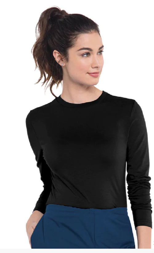 Landau Uniforms - Tee Shirt Without Pockets Long Sleeve Female - 50001BCA 338-4146