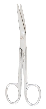 Miltex Miltex Suture Scissors New 5-1/2 Inch Length OR Grade Stainless Steel (German) NonSterile Finger Ring Handle Angled Blade Blunt/Blunt - 36039
