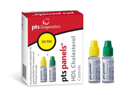 PTS Panels - Cardiac / Lipids / General Chemistry HDL Cholesterol Controls Cholesterol / Lipid Panel Testing 2 Levels 2 X 1.5 mL - 722