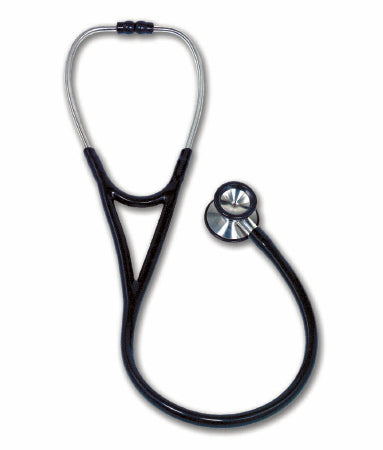 W.A. Baum - Classic Stethoscope Black 1-Tube 27 Inch Tube Double-Sided Chestpiece - 2730