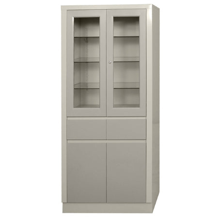 UMF Medical Storage Cabinet Floor Standing Steel 2 Drawer / 4 Shelf - 7142