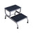 UMFmedical - Step Stool 2 Steps Stainless Steel Frame 15-5/8 Inch Step Height - SS8370
