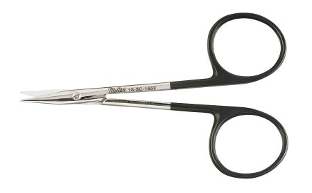 Miltex SuperCut - Operating Scissors Gradle 3-3/4 Inch Length OR Grade German Stainless Steel NonSterile Finger Ring Handle Slightly Curved Blade Sharp Tip / Sharp Tip - 18-SC-1652