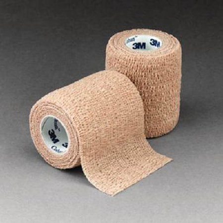 3M Coban - Cohesive Bandage 2 Inch X 5 Yard Standard Compression Self-adherent Closure Tan NonSterile - 7742