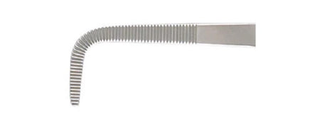 Miltex Miltex Hemostatic Forceps Kantrowitz 11 Inch OR Grade Stainless Steel (German) NonSterile Ratchet Lock Finger Ring Handle Angled 90° Angular Tip - 25-838