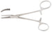 Miltex - Hemostatic Forceps Jones 5 Inch Length OR Grade German Stainless Steel NonSterile Ratchet Lock Finger Ring Handle Curved Serrated Tips - 7-84