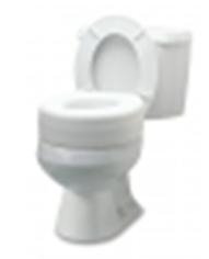 Graham-Field - Raised Toilet Seat 4-1/2 Inch Height White 250 lbs. Weight Capacity - 6909A