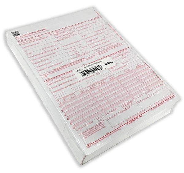 Tabbies Healthcare Forms CMS/HCFA 1500 Claim Forms 14540 - 8-1/2"W x 11"H, 500 per Pack - 14540