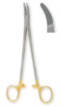 Integra Lifesciences - Needle Holder 8-1/2 Inch Length Serrated Jaws Finger Ring Handle - 8-100TC