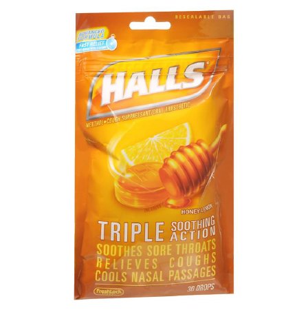 Halls - Cold and Cough Relief 7.5 mg Strength Lozenge 30 per Bag - 31254662869