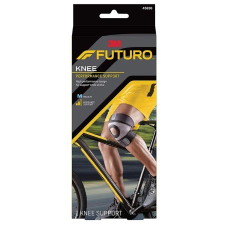 3M Futuro Sport Moisture Control - Knee Brace Medium Pull-On / Hook and Loop Strap Closure 15 to 17 Inch Knee Circumference Left or Right Knee - 45696ENR