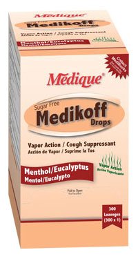 Medique Products Medikoff Cold and Cough Relief 6.1 mg Strength Lozenge 300 per Box - 10903