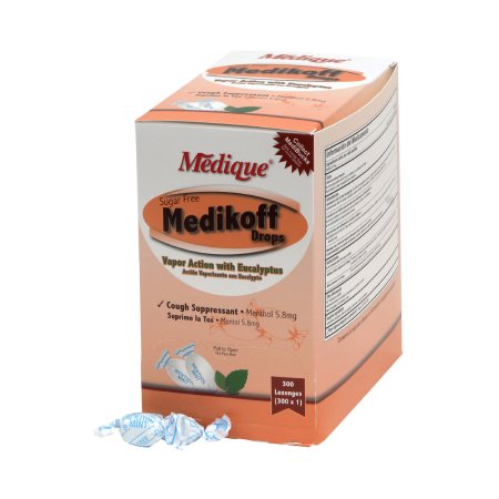 Medikoff - Cold and Cough Relief 6.1 mg Strength Lozenge 300 per Box - 10903