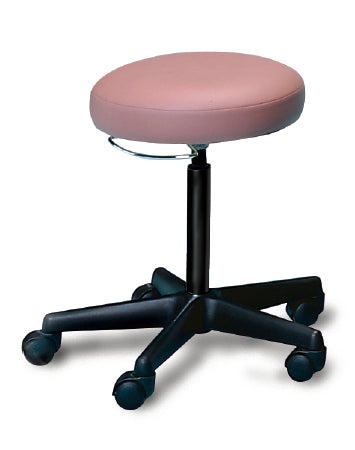 Hausmann Industries Exam Stool Backless Pneumatic Height Adjustment 5 Casters Gray - 2157-709