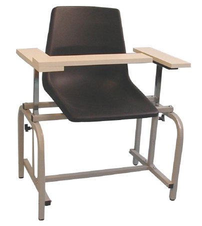 Brandt Industries - Blood Drawing Chair Double Adjustable Armrests / Interchangeable Black - 20701