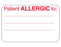 Health Care Logistics Barkley Pre-Printed Label Allergy Alert Patient Allergic To: White 1-3/4 X 2-3/4 Inch - 2451