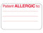 Barkley - Pre-Printed Label Allergy Alert White Paper Patient Allergic To: Alert Label 1-3/4 X 2-3/4 Inch - 2451