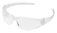 MCR Safety Checkmate Safety Glasses Flexible Bayonet Temple Clear Tint Polycarbonate Lens Clear Frame Over Ear One Size Fits Most - CK100