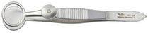 Miltex - Chalazion Forceps Francis 3-3/4 Inch Length OR Grade German Stainless Steel NonSterile NonLocking Thumb Handle Straight Serrated Tip - 18-1208