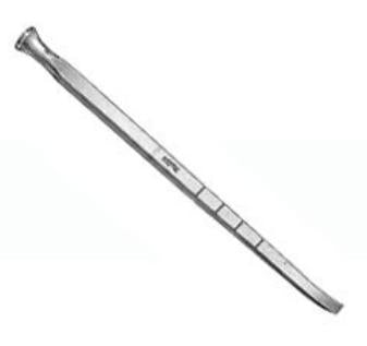 Miltex Miltex Chisel Cottle 5 mm Curved Blade OR Grade Stainless Steel NonSterile 7-1/4 Inch Length - 21-212