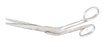 Miltex - Dorsal Scissors Cottle 6-1/2 Inch Length OR Grade German Stainless Steel NonSterile Finger Ring Handle Angled Blade Blunt Tip / Blunt Tip - 21-610