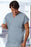 Fashion Seal Uniforms Scrub Shirt Medium Ceil Blue 2 Pockets Short Sleeves Unisex - 6796