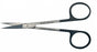 BR Surgical HerMann Iris Scissors 4 Inch Length Surgical Grade Stainless Steel Finger Ring Handle Curved Sharp/Sharp - H-511