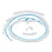 Medline - Ventilator Circuit Corrugated Tube 66 Inch Tube Single Limb Adult Without Bag Single Patient Use - HUD1696